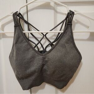 Fabletics Dark Grey Sports Bra